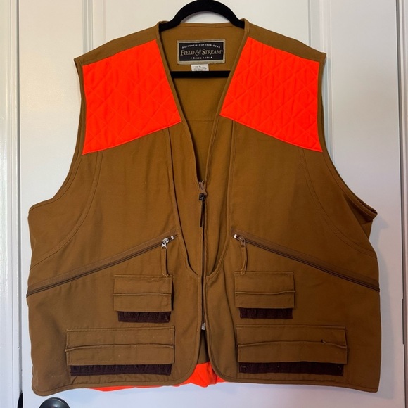 Field & Stream Orange and Brown Hunting Vest - Picture 1 of 7